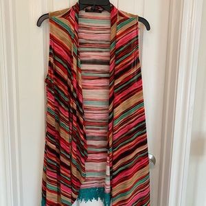 Crazy Train sleeveless cardigan